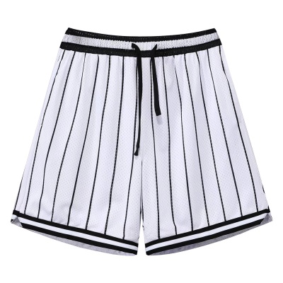 Shortde basket-ball rayé pour hommes