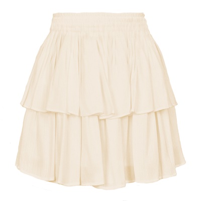 Jupe courte femme élastique double couche