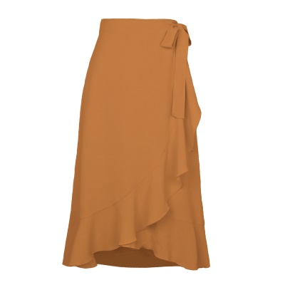Jupe longue femme fendue taille haute