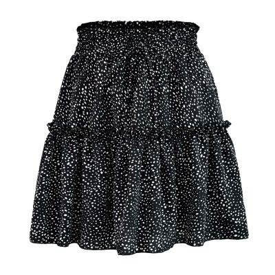 Jupe courte élastique taille haute pour femme