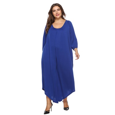 Combinaison femme col V dos nu grande taille