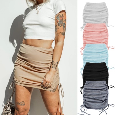 Jupe courte pour femme Slim Fit ajustable jupe de hanches sexy