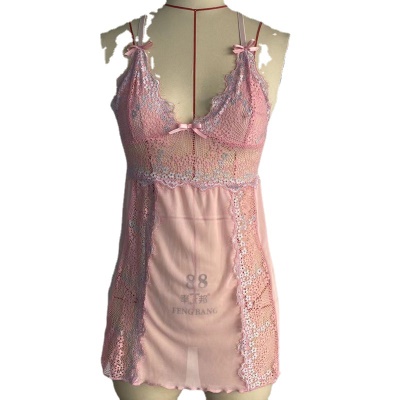 Lingerie sexy femmes bretelles dentelle fil patchwork