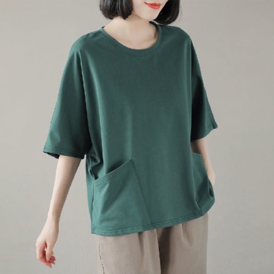 T-shirt manches courtes grande taille demi-manches