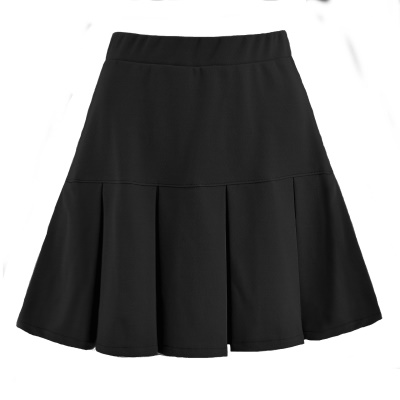 Jupe courte élastique taille haute pour femme