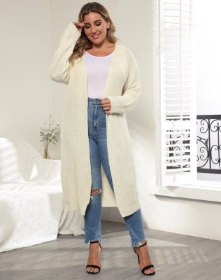 Pull Cardigan tissé sans boucle pour femmes