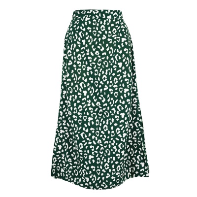 Jupe longue femme fendue taille haute