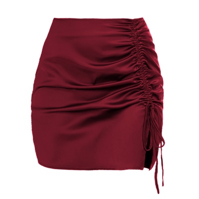Jupe courte pour femme avec fentes