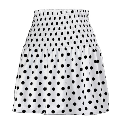 Jupe courte femme taille haute ample