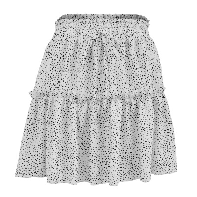 Jupe courte élastique taille haute pour femme
