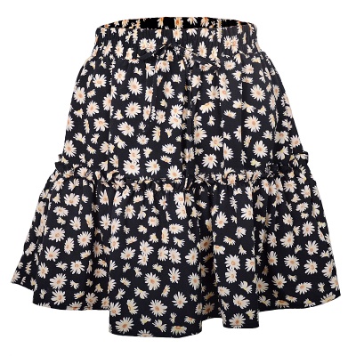 Jupe courte taille haute pour femme