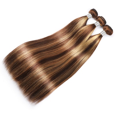Mèches de cheveux naturels raides