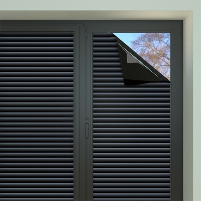 Autocollant pour verre Isolation statique PVC noir dépoli