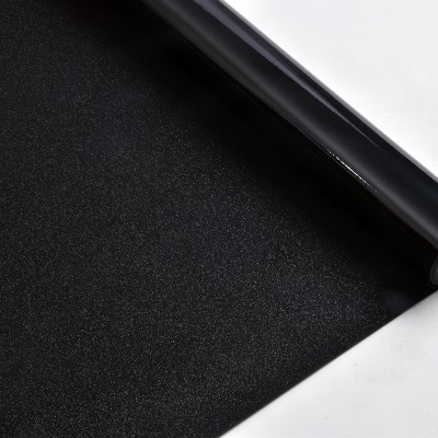 Film autocollant de verre isolant la chaleur sans colle noir givré