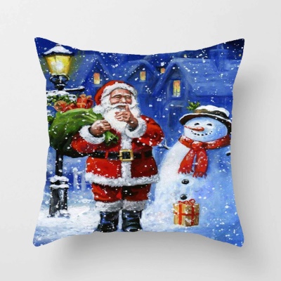 Housse de coussin de Noël sans housse de coussin de noyau