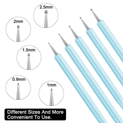 Btylo à deux têtes pour manucure  avec tige acrylique