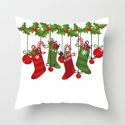 Housse de coussin de voiture pour oreiller d'oiseau de Noël