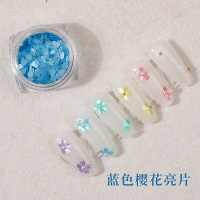 Accessoire de décoration pour manicure Pétales de fleur de cerisier ultra-minces