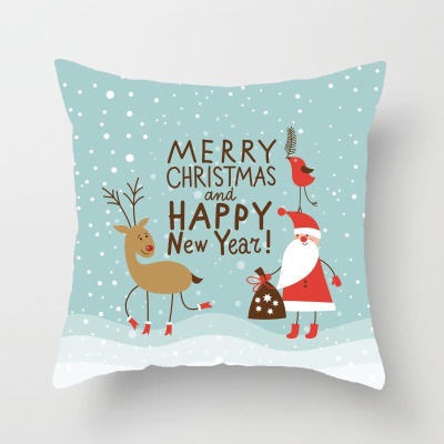 Housse de coussin de voiture pour oreiller d'oiseau de Noël