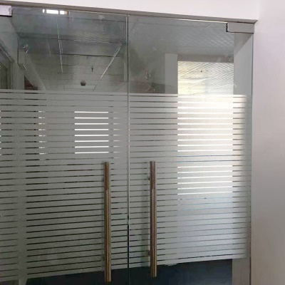 Autocollants pour verre PVC statique/adhésif bandes dépolies