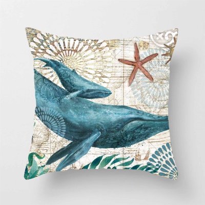Housse de coussin Taie d'oreiller marine