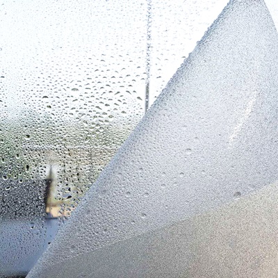 Autocollant de verre anti-voyeur statique blanc