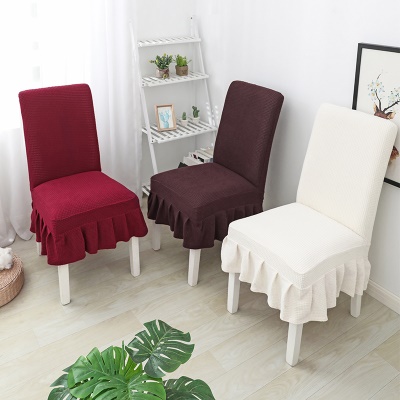 Housse de protection de chaise jupe anti-poussière polaire