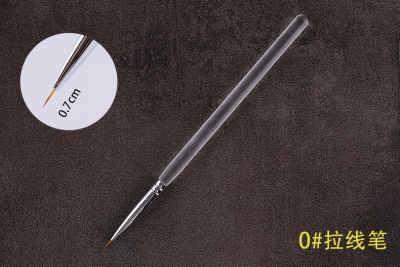 Stylo de manucure à tige transparente