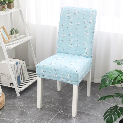 Housse de chaise en fibre de polyester imprimée semi-enveloppée