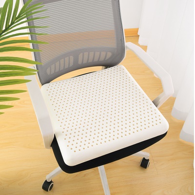 Coussin de chaise en latex nid d'abeille trous respirables amovibles et lavables