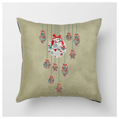 Housse de coussin de Noël Cadeaux de Noël