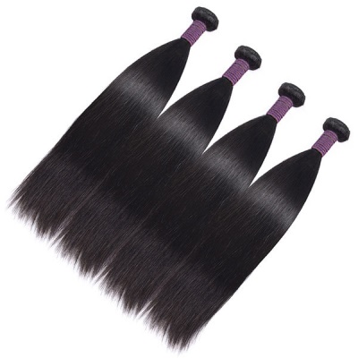 Mèches de cheveux droits et lisses