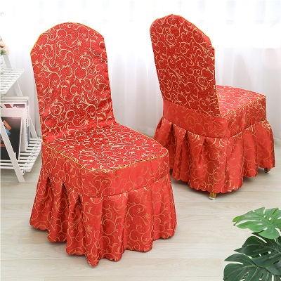 Housse de protection de chaise en tissu jacquard de polyester imprimé
