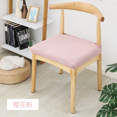 Housse de chaise en peluche à carreaux résistant à la poussière et à la