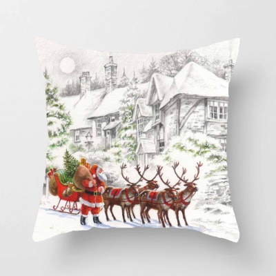 Housse de coussin de Noël sans housse de coussin de noyau