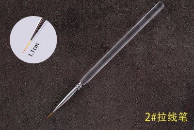 Stylo de manucure à tige transparente