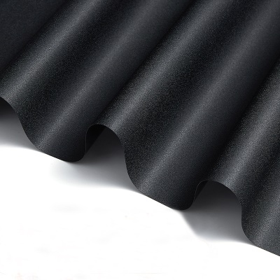 Autocollant en verre dépoli électrostatique sans colle noir opaque