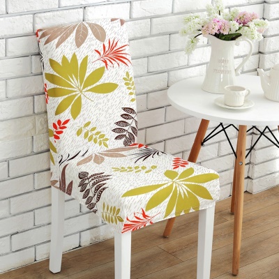 Housse de chaise en fibre de polyester imprimée semi-enveloppée