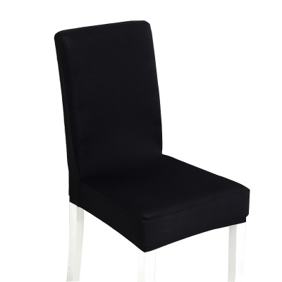 Housse de chaise semi-enveloppée en fibre de polyester de couleur unie