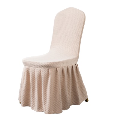 Housse de chaise housse  plissée fibre de polyester anti-poussière