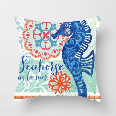 Housse de coussin Taie d'oreiller marine