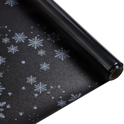 Autocollant pour verre Isolation statique PVC noir dépoli