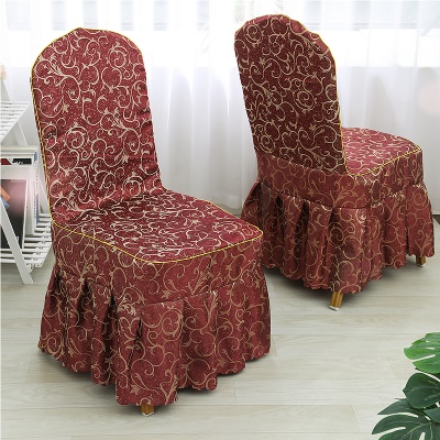 Housse de protection de chaise en tissu jacquard de polyester imprimé