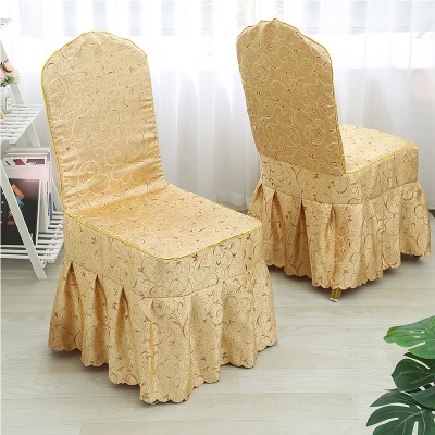 Housse de protection de chaise en tissu jacquard de polyester imprimé