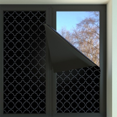 Autocollant pour verre Isolation statique PVC noir dépoli
