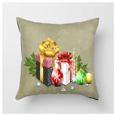 Housse de coussin de Noël Cadeaux de Noël