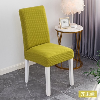 Housse de chaise en fibre de polyester à carreaux