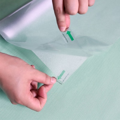 Autocollant de verre anti-voyeur statique blanc