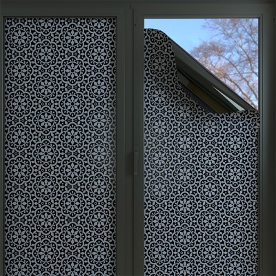 Autocollant pour verre Isolation statique PVC noir dépoli