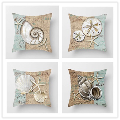 Housse de coussin Taie d'oreiller marine